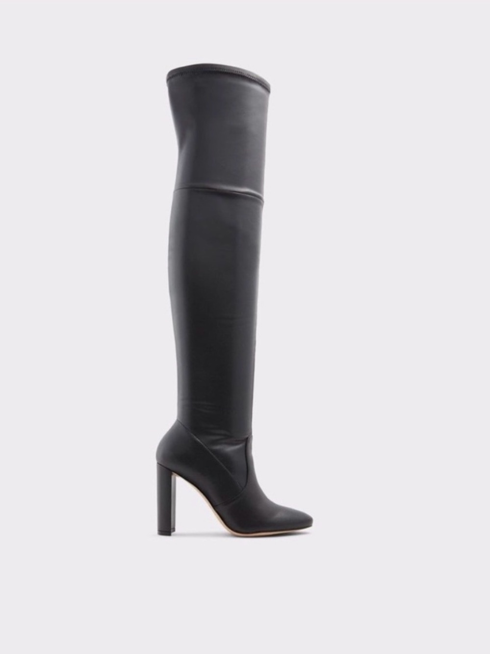 Aldo Dessa Black Over-The-Knee High Heel Boots